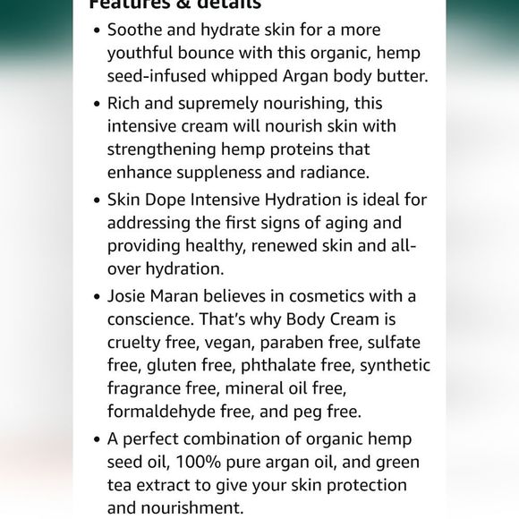 Josie Maran Skin Dope Intensive Hydration Body Cream - Picture 7 of 7